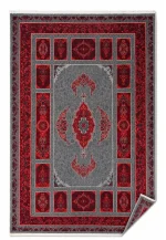 فرش کتیبه طوسی لاکی